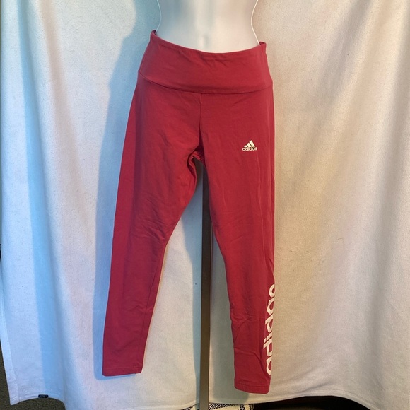 adidas Pants - Dark pink adidas cotton leggings NWOT
